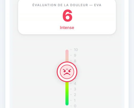 Échelle EVA : évaluer la douleur de 0 à 10