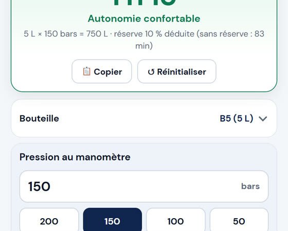 Autonomie d’une bouteille d’oxygène : le calcul simple